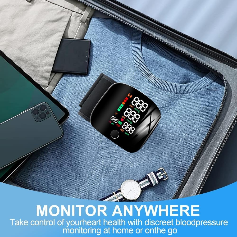 Digital Wrist Blood Pressure Monitor – LCD BP Machine with Dual User Memory (Copy)